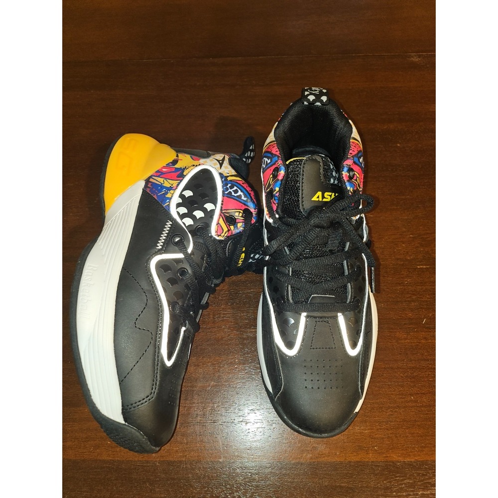 ASHION Basketball Shoes Boys High-Top Sneaker Non-Slip Sport Shoe Girl 6.5 Guy 8 - Picture 8 of 8